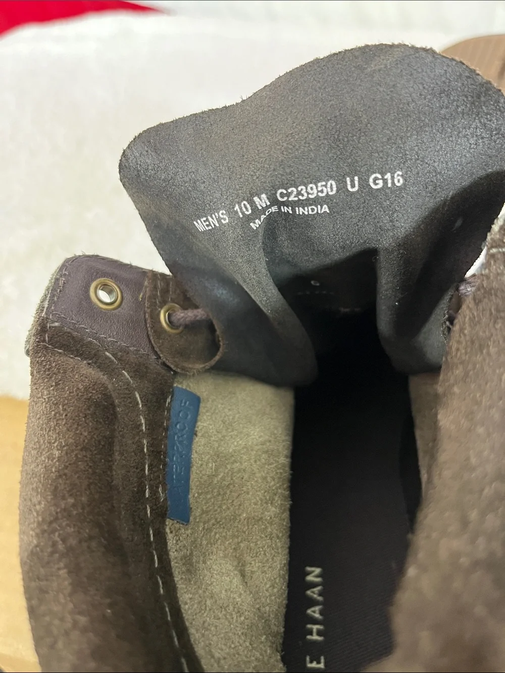 Cole Haan Men's Olive/Tan Leather Chukka Lace-Up Boots